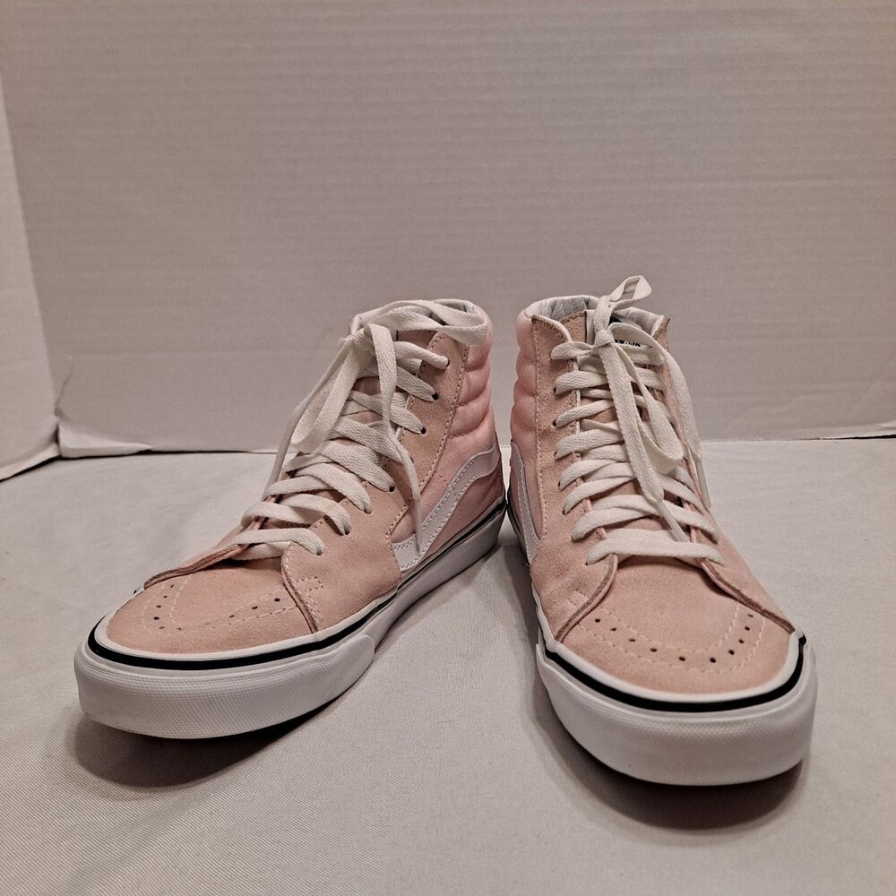 Vans Sk8 Hi Tapered Women's Skate Shoes Size 8 Rose Smoke Canvas Suede